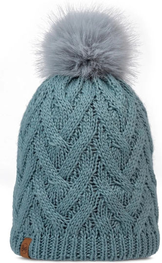 Caryn Beanie Unisex Fleece Beanie Knitted in Blue color