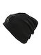 Beanie Unisex Fleece Σκούφος Πλεκτός σε Μαύρο χρώμα