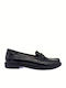 Δερμάτινα Γυναικεία Loafers σε Μαύρο Χρώμα
