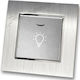 Staircase Push Button H Series Silver Led Indic...