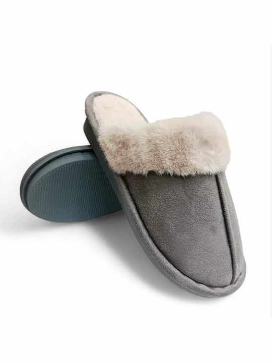 Winter Women's Slippers Gray
