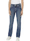 Women's Jean Trousers in Straight Line Blue