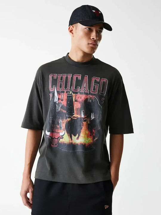 New Era Chicago Bulls NBA Washed Graphic Grey T-shirt 60684355 Grey New Era Chicago Bulls NBA Washed Graphic Grey T-shirt 60684355 Grey