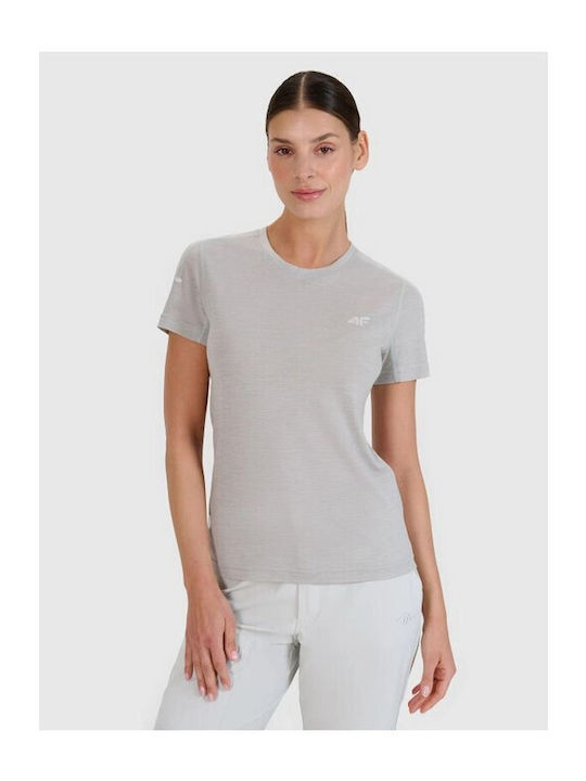 4F Functional Women's Short Sleeve Promotional T-Shirt Beige