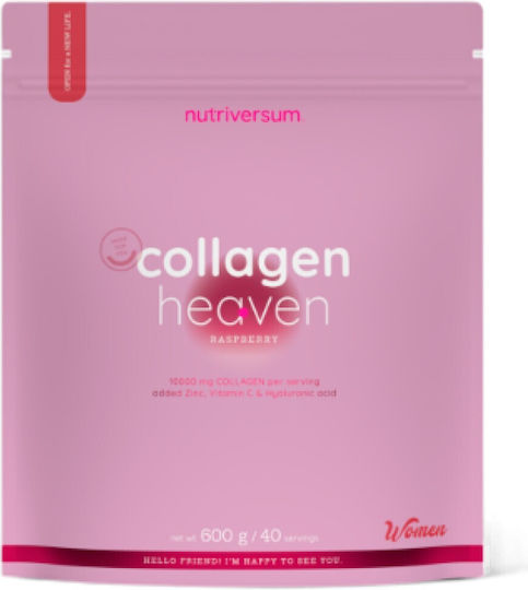 Nutriversum Collagen Heaven with Vitamin C and Hyaluronic Acid 600g Raspberry