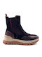 Leder Stiefeletten Damen Braun