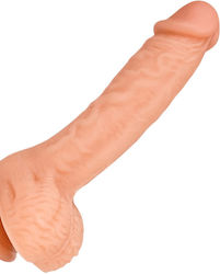 Smd Sweet Spot Realistic Dildo Liquid Silicone Ρεαλιστικό Ομοιώμα Πέους Όρχεις Βεντούζα 18.4cm Flesh