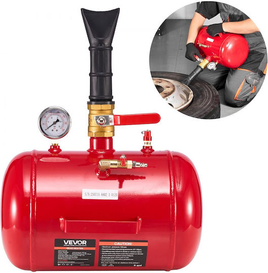 Vevor Tire Bead Blaster 5 Gal 18.9 L Heavy Duty Tire Bead Blaster Tool 87-116 Psi Working Pressure Air Blaster Pickup Truck Truck ATV Jeep Van Garden Tractor RV Red