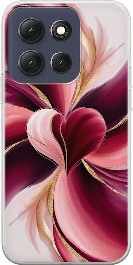 Mobile Phone Case Valentine's Day Abstract Watercolor Love Motorola Moto G86 5G Flexible TPU Transparent Silicone