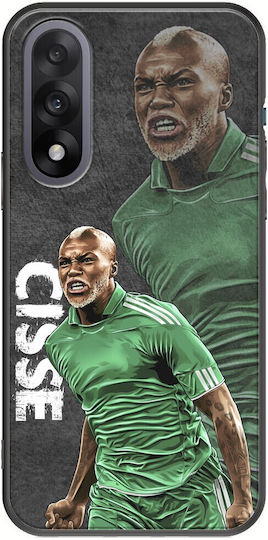 Football Legends Djibril Cisse OnePlus Nord 5 5G Черен TPU Силиконов Калъф