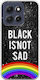 Black Is Not Sad Motorola Moto G86 5G Flexible TPU Transparent Silicone