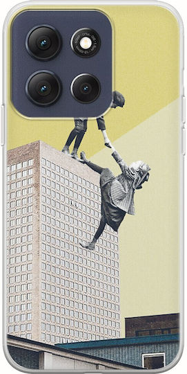 Lets Do Stupid Things Together Motorola Moto G86 5G TPU Flexibil Silicon Transparent