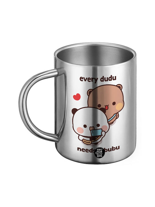 Koupakoupa Every Dudu Needs A Bubu Becher Metallisch 450ml