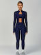 Instruire Set de femei cu Colanti Navy