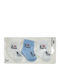 Mon Petit Art Kids' Socks White-Blue 3 Pairs