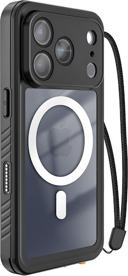 Redpepper Калъф за iPhone 17 Pro Max IP68 Водоустойчив Удароустойчив 2м Включен Връзка Черен