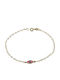 Roloi Kaliamanis Kids Bracelet Chain from Gold 9K with Evil Eye