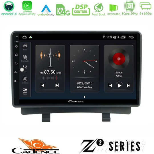 Cadence Ηχοσύστημα Αυτοκινήτου για Opel Zafira / Zafira Tourer 2012-2016 (Bluetooth/USB/WiFi/GPS/Apple-Carplay/Android-Auto) με Οθόνη Αφής 9"