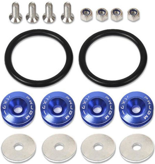 Bumper Retaining Clips 4 Pieces Blue Hw-0014