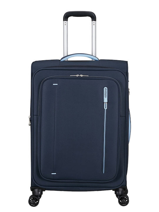American Tourister Среден Син Куфар За Пътуване...