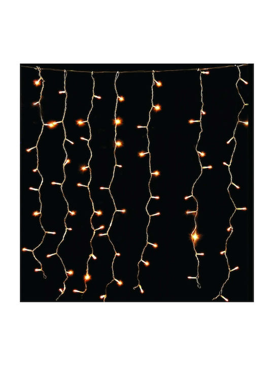 200 Lights LED 2m. x 100cm Warm White type Curtain 1pcs