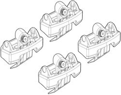 Lampa Πόδια για Μπάρες Οροφής Seat Leon 4τμχ Lampa Πόδια για Μπάρες Οροφής Seat Leon 4τμχ