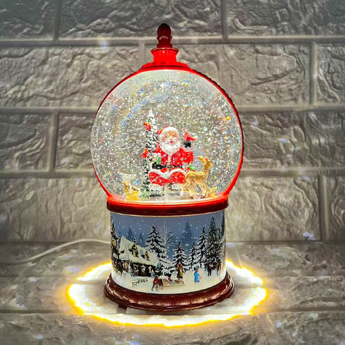 Decorative Christmas Snowball Illuminated 14x14x22cm