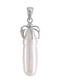 Pendant White Pearl Silver Base 925 G112859a