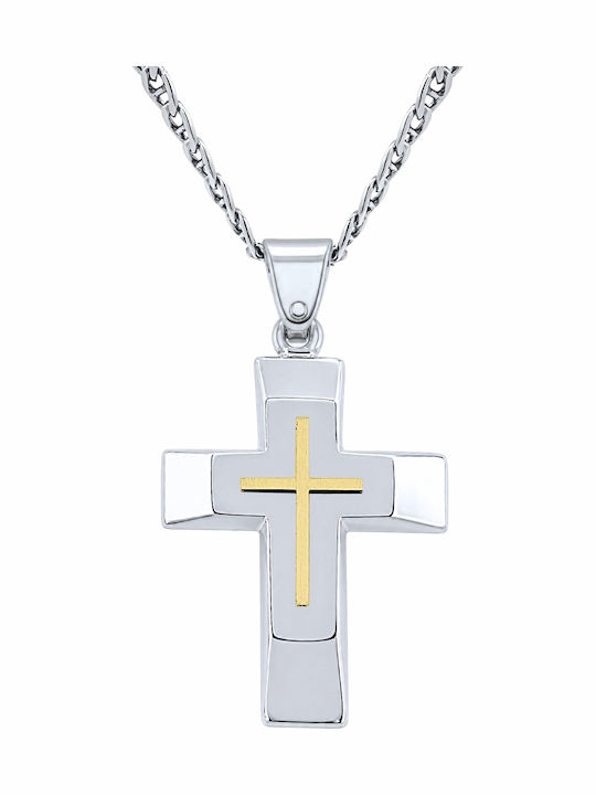 VTJ Men's Cross from Silver with Chain