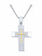VTJ Men's Cross from Silver with Chain