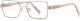 Techsuit Anti-Blue Light Glasses Reflex PC 3160 Women Rectangle Metal Frame AC Lens Rose Gold