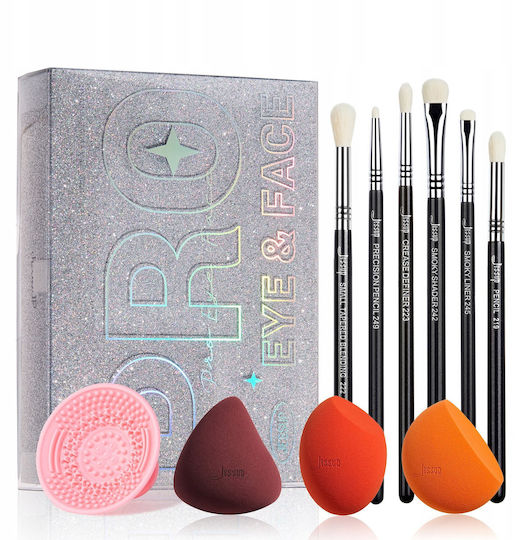 Jessup Beauty Σετ με Πινέλα Μακιγιάζ για Σκιά Ματιών 10τμχ