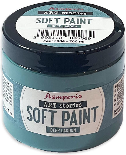 Stamperia Art Stories Soft Decoupage Deep Lagoon Paint 200 Ml