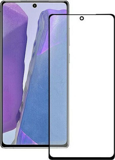Пълно лепило Закалено стъкло за цялото лице Черен (Galaxy Note 20 Ultra)