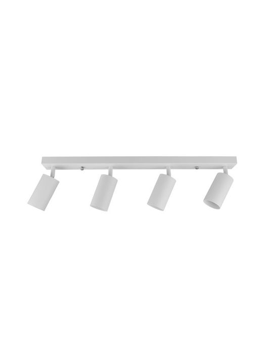 Evivak Spot with 4 Lights and with Socket GU10 in White Color