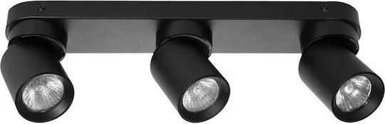 Evivak Triple Spot with Socket GU10 in Black Color