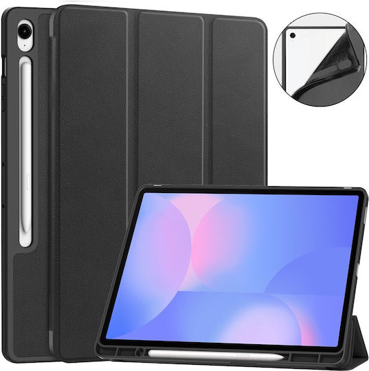 Tri-fold Βάση Στήριξης Flip Cover Μαύρη (Samsung Galaxy Tab S10 FE+)