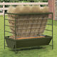vidaXL Metal Sheep Feeder with 15kg Capacity 10...