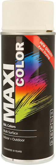 Maxicolor Спрей Грунд Висока температура с Мат Ефект Бяло Чисто Мат RAL 9010 400мл