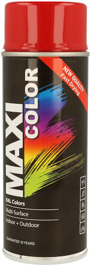Maxicolor Spray Primer High Temperature with Shiny Effect Red Red/Terracotta RAL 3002 400ml
