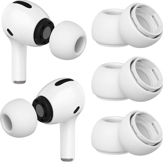 Θήκη Σιλικόνης σε Λευκό χρώμα για Apple AirPods Pro