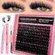 Falsche Wimpern Kit Kleber Pinzette 100d
