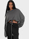 Blouse Women's Blouse Cotton Long Sleeve Gray