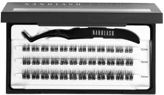 Nanolash DIY Künstliche Wimpern Erweiterungen Stick & Go Künstliche Wimpern Cluster Applikator Heartbreaker 36 Stück