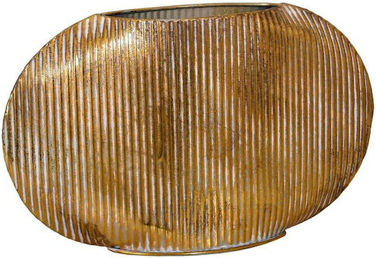 Fylliana Διακοσμητικό Βάζο Metallisch Fl0250 Gold 30x15x51cm 1Stück