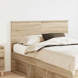 vidaXL Wooden Bed Headboard Oak Sonoma