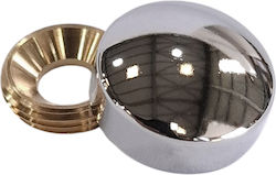 Διακοσμητικό Καπάκι Chrome Φ18mm Βιδωτά Διακοσμητικό Καπάκι Chrome Φ18mm Βιδωτά