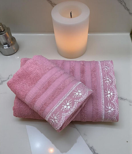 Linea Home Кърпи За Лице Dusty Pink 2 Броя Тегло 500гр/м²