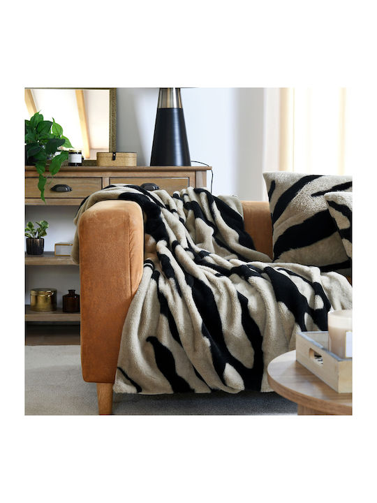 S-f Fauves Blanket Fleece Couch 130x160cm Taupe