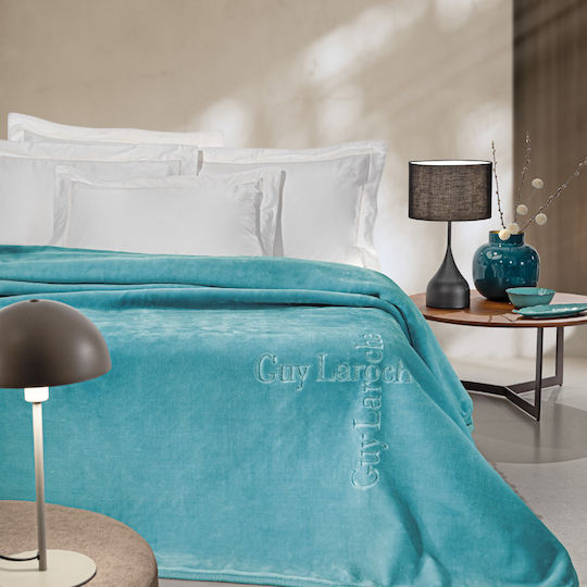 Guy Laroche Logo Μονή 160x220εκ. Petrol Guy Laroche Logo Μονή 160x220εκ. Petrol